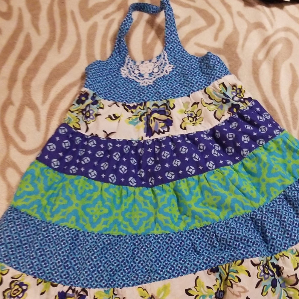NWOT!! Children place size 5 halter neck summer dr